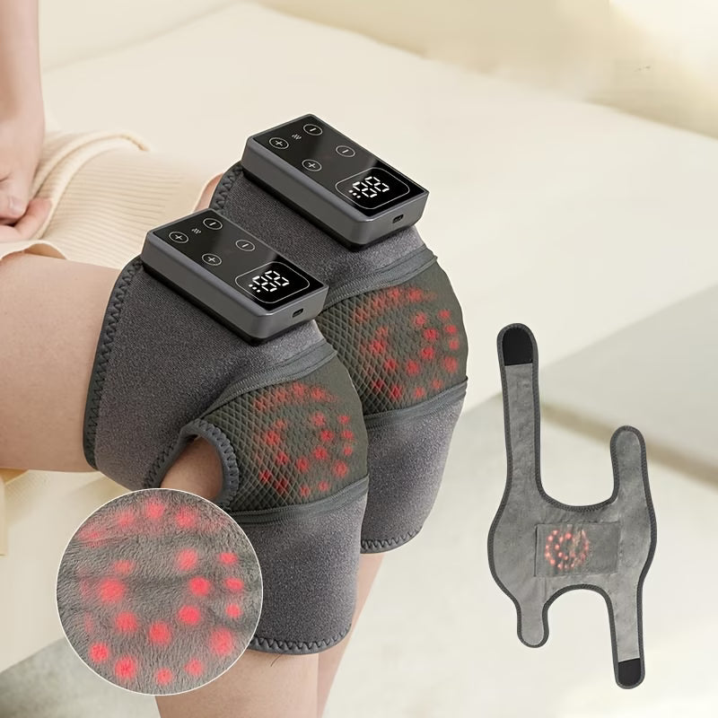 Smärtlindrande och värmeterapeutiskt knästöd (2-pack)