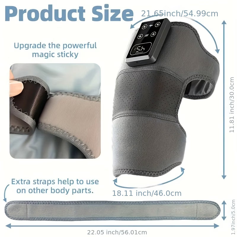 Smärtlindrande och värmeterapeutiskt knästöd (2-pack)