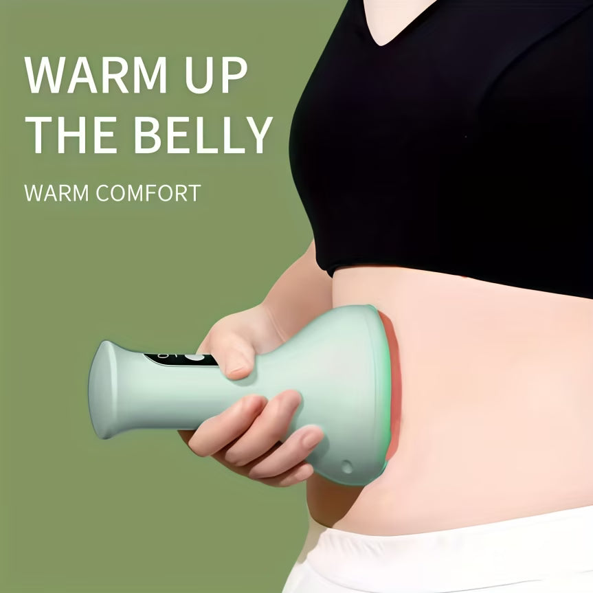 Portabel massageapparat med värme och justerbar intensitet