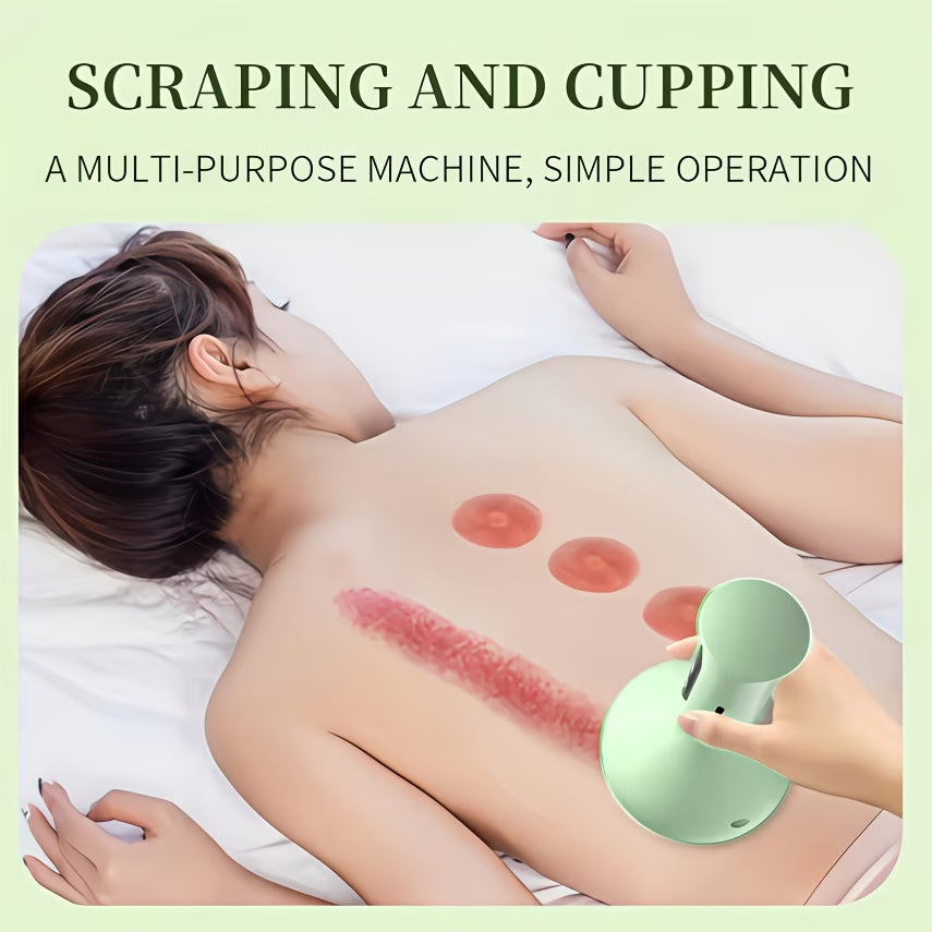 Portabel massageapparat med värme och justerbar intensitet